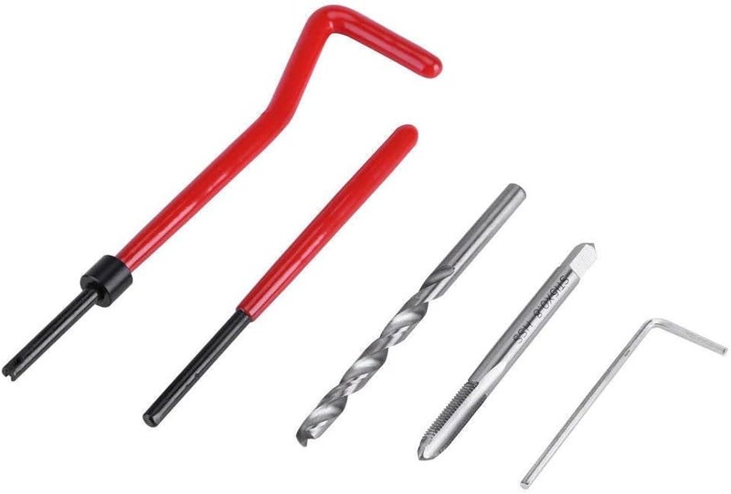 XTAUTO XT AUTO 30pcs Stainless Steel M5 x 0.8mm Thread Repair Insert Kit Compatible Hand Tool Set for Auto Repairing - Image 2